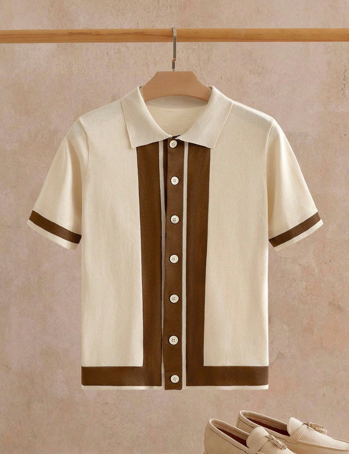 Bluză cu nasturi Shein, crem