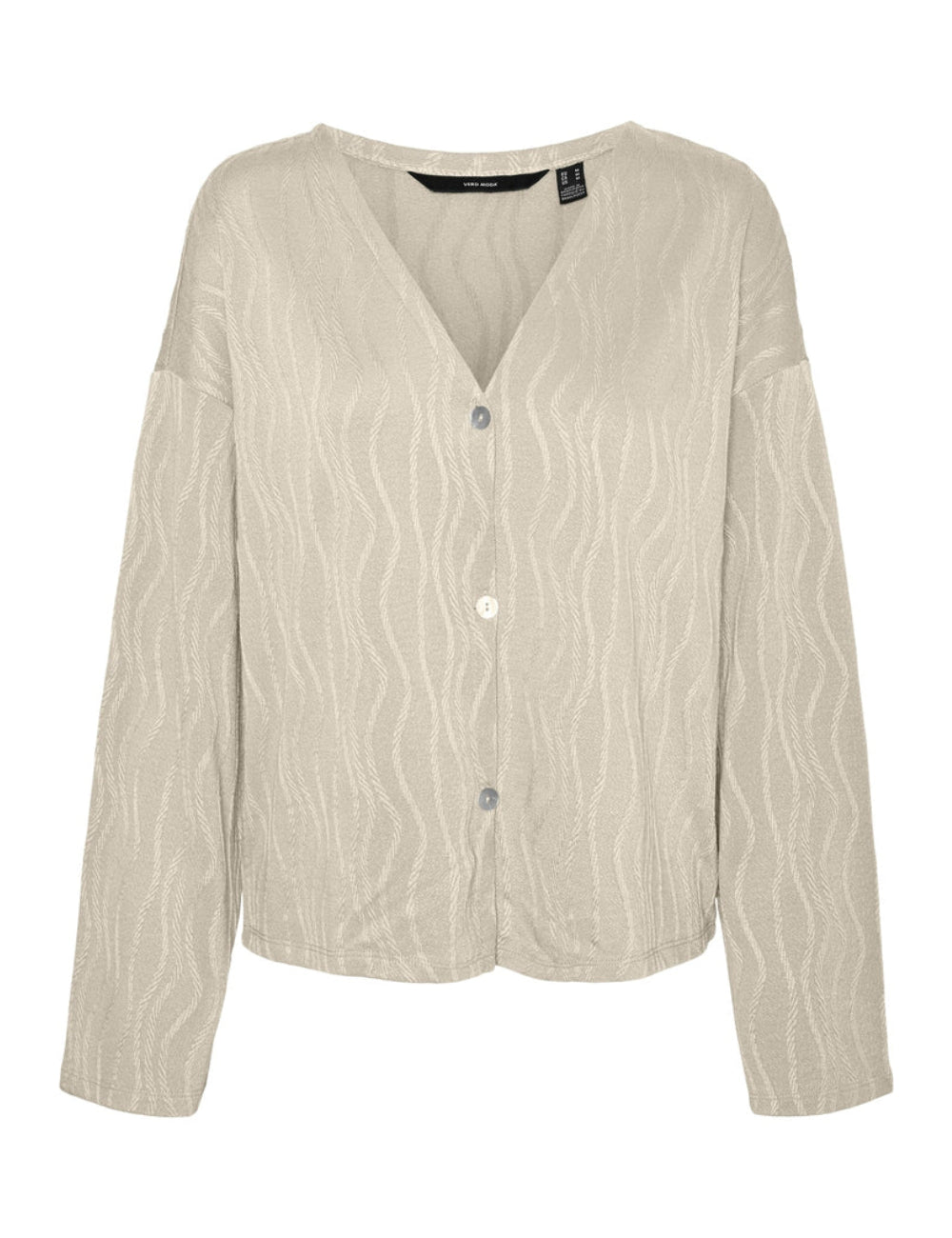 Vero Moda krémszínű gombos blúz