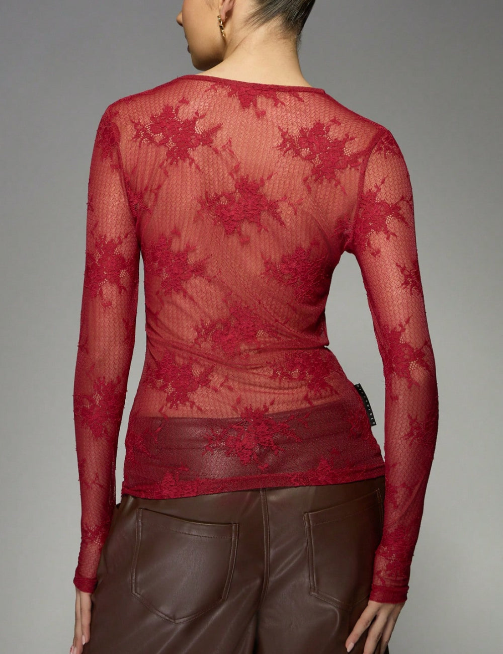 Shein blouse, red