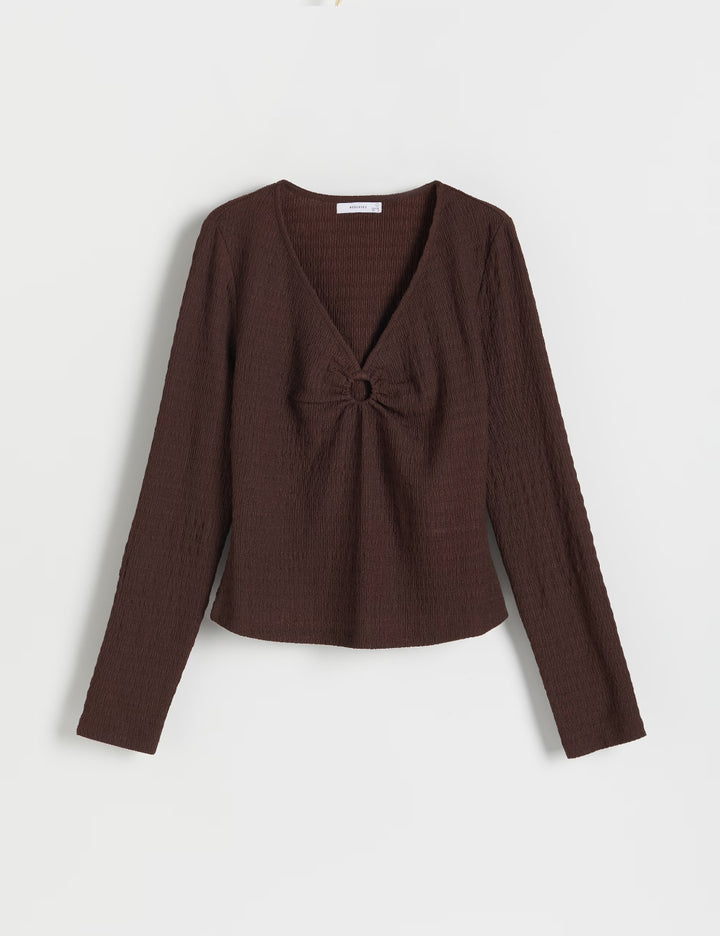 Bluza RESERVED, maro