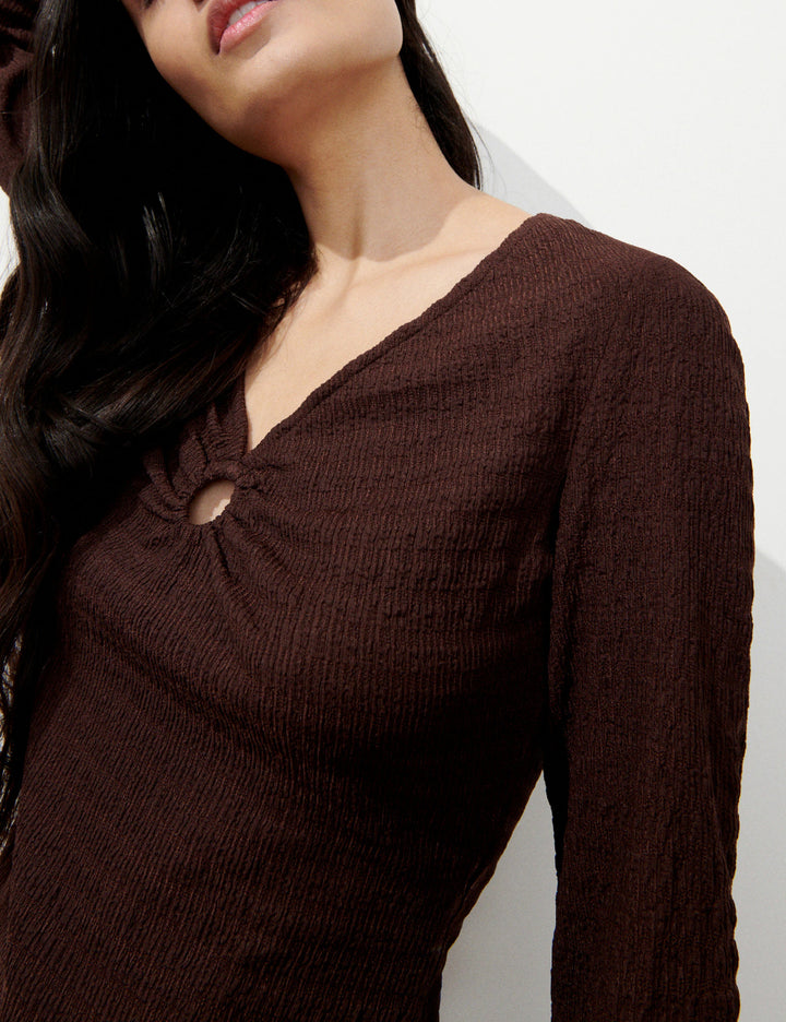 Bluza RESERVED, maro