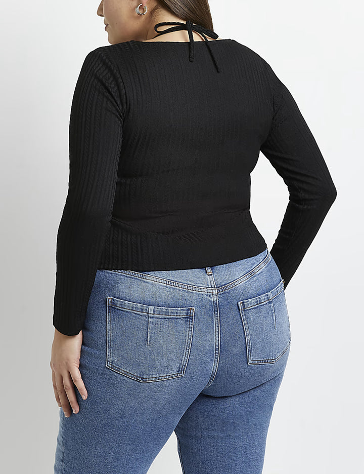 Bluza River Island, negru