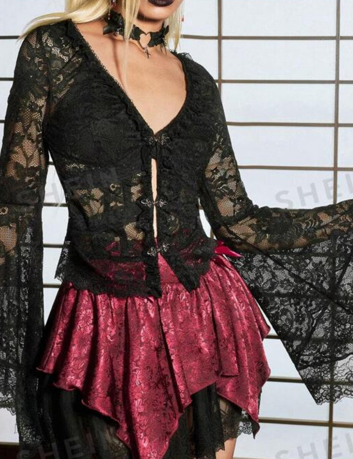 Shein blúz, fekete
