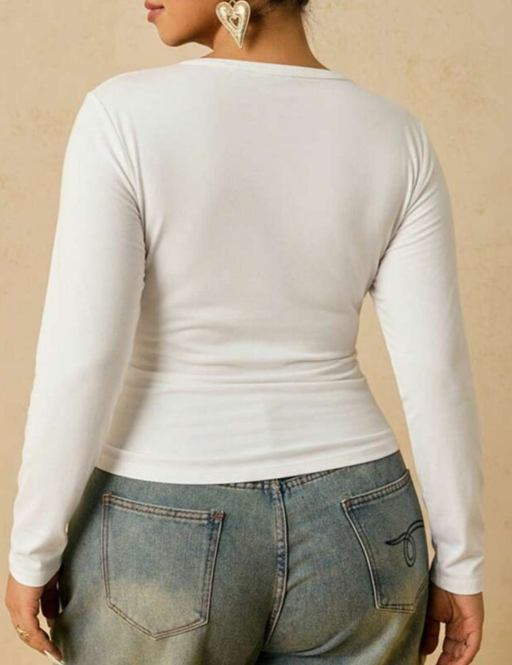 Bluză Shein Curve+, alb