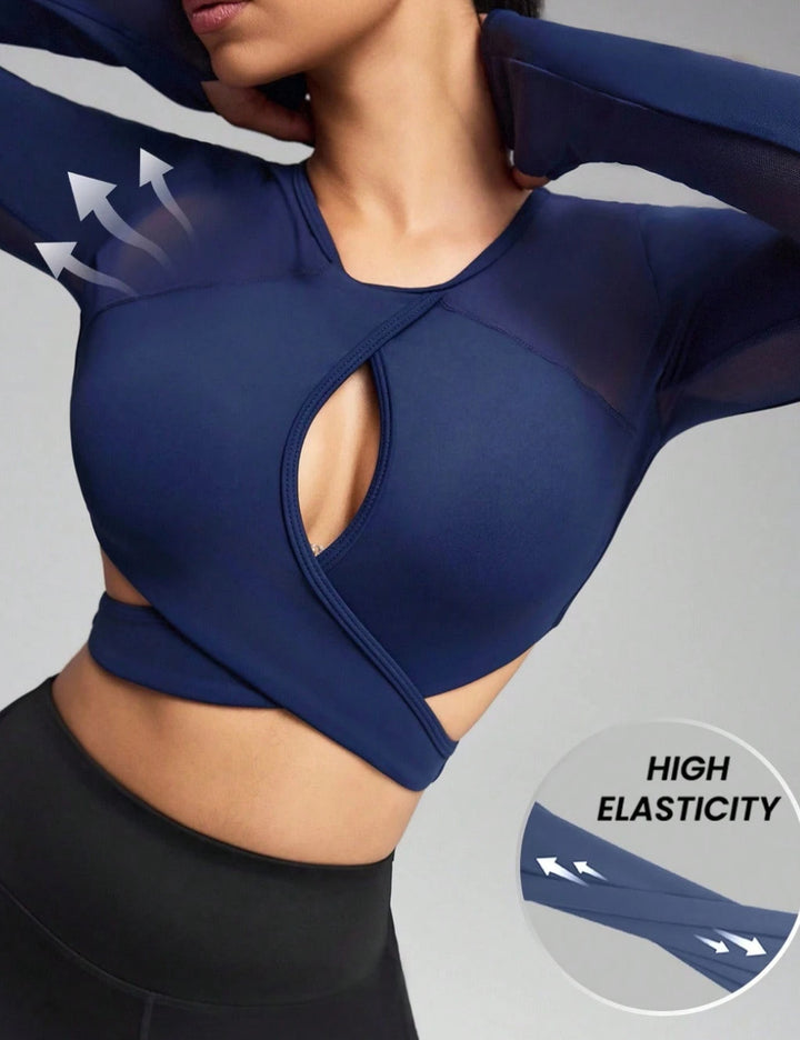 Shein blúz, kék