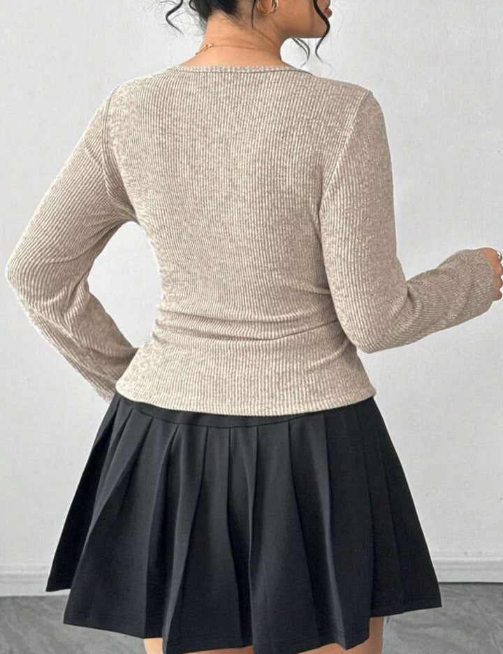 Shein Curve+ blúz, bézs
