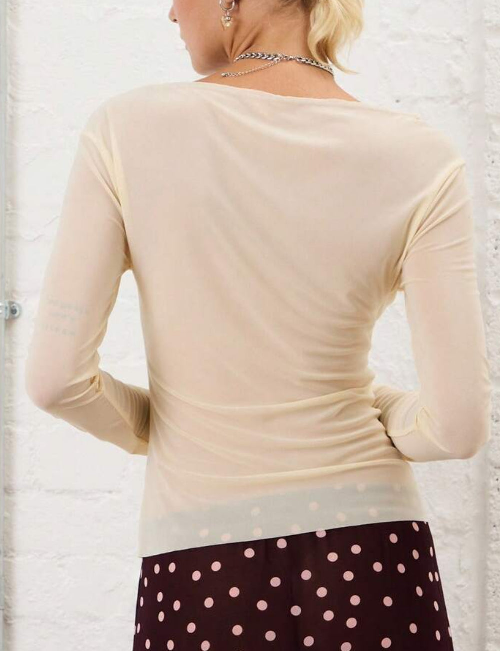 Shein blúz, krém