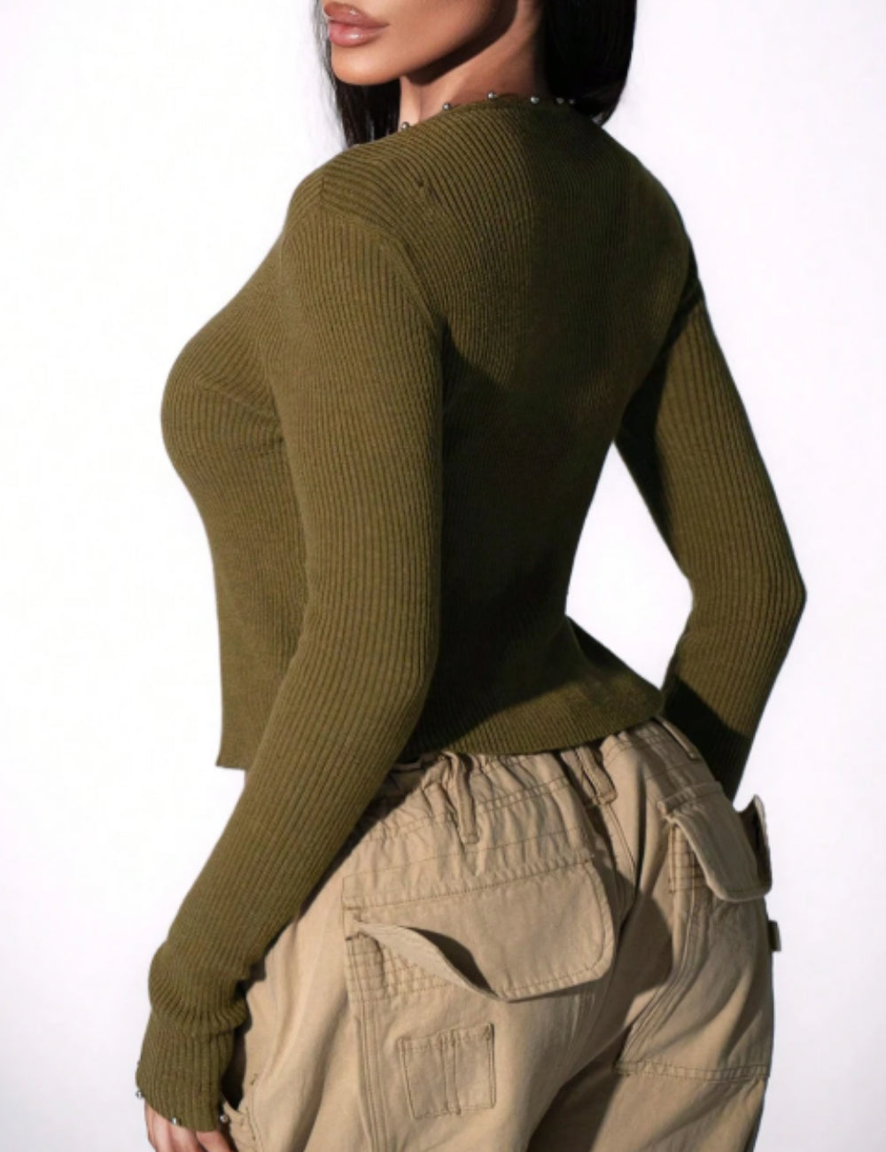 SHEIN blúz, khaki