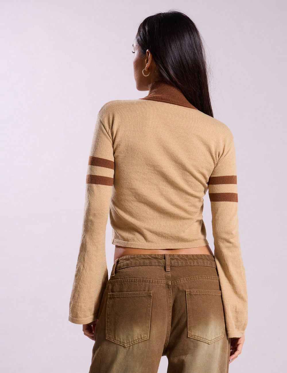 Shein blúz, barna