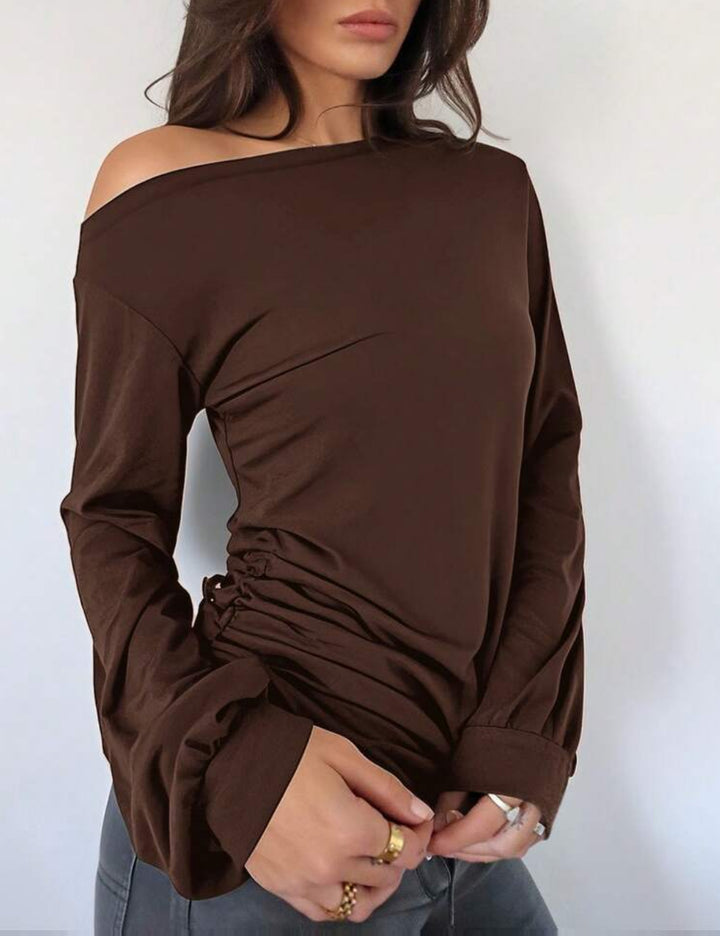 Shein brown blouse
