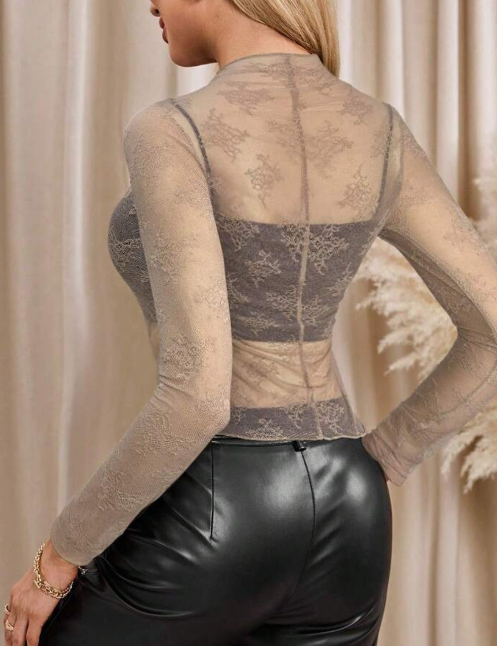 Shein barna blúz