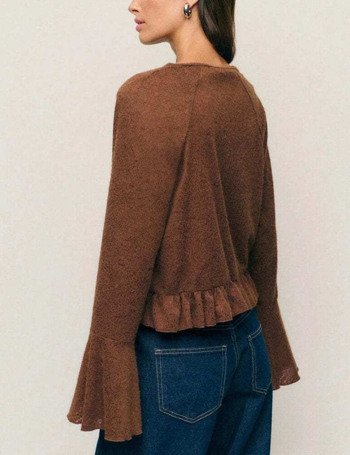 Shein barna blúz