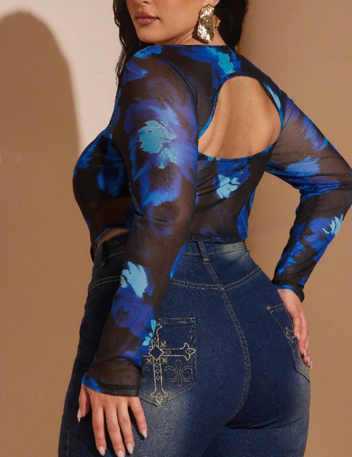 Shein Curve+ blúz, vegyes színek