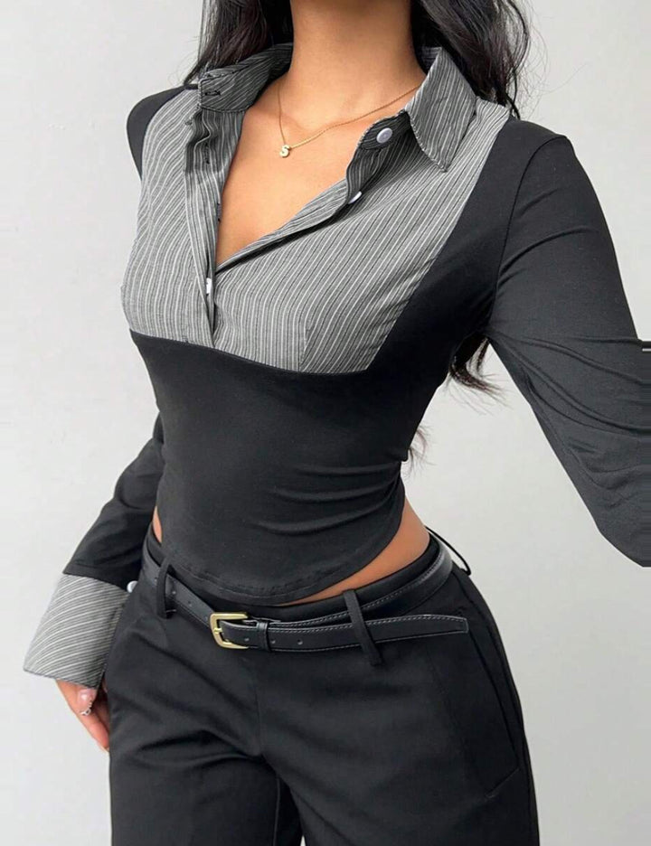 Bluză Shein Curve+, mix culori