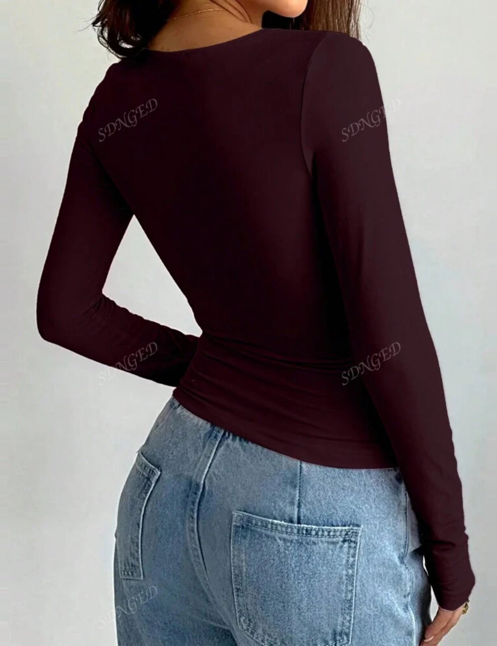 Bluză Shein, vișiniu