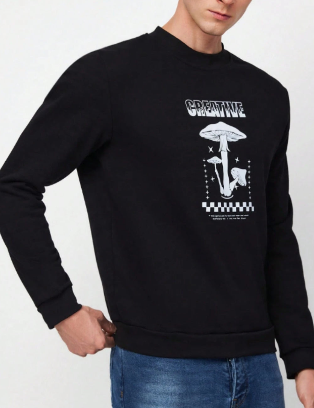 Bluza Shein MANFINITY, negru