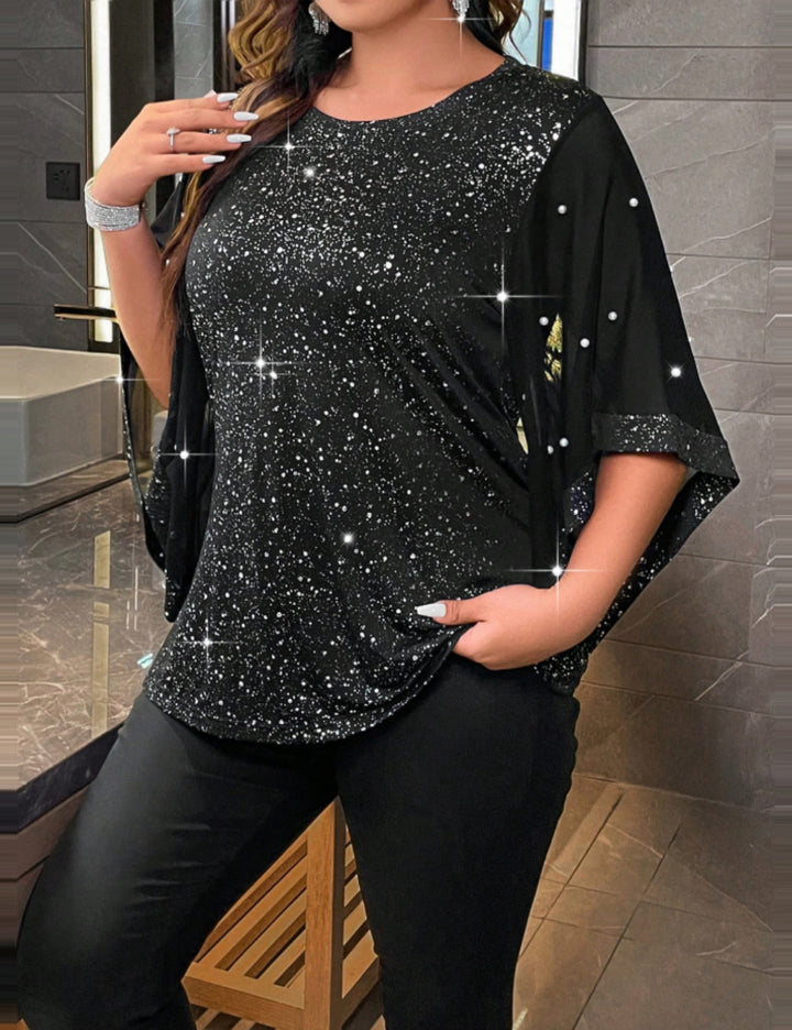 Bluză Shein Curve+, negru