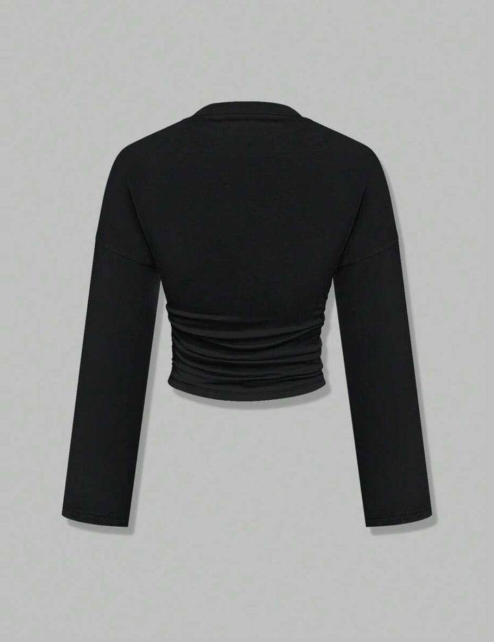 Shein felső, fekete