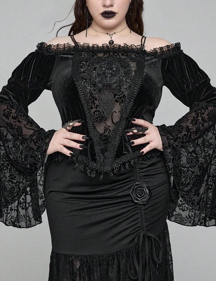 Bluză Shein Curve+, negru