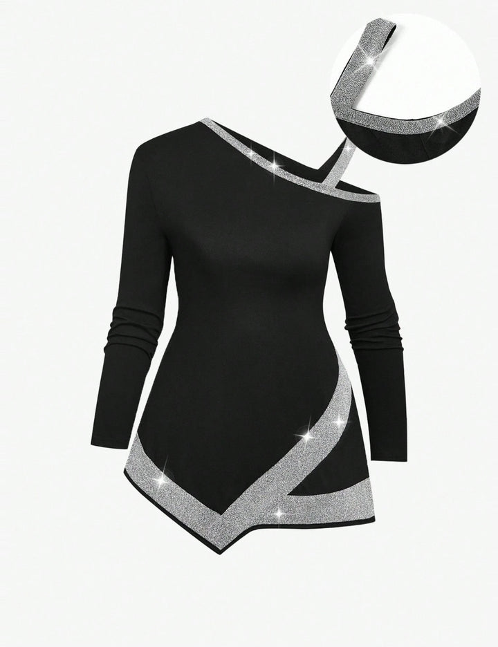Bluză Shein Curve+, negru