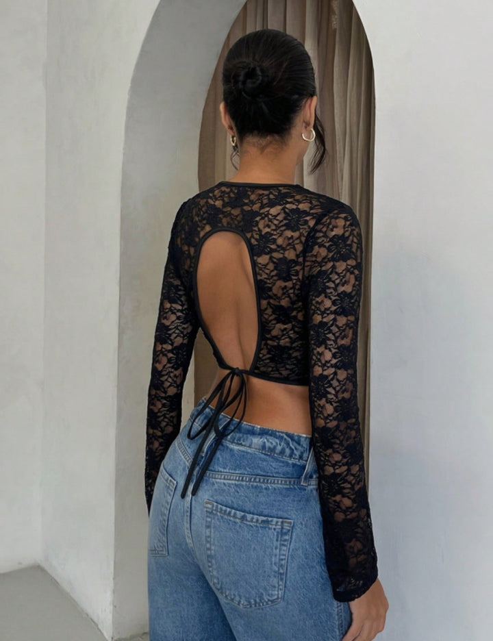 Shein blúz, fekete