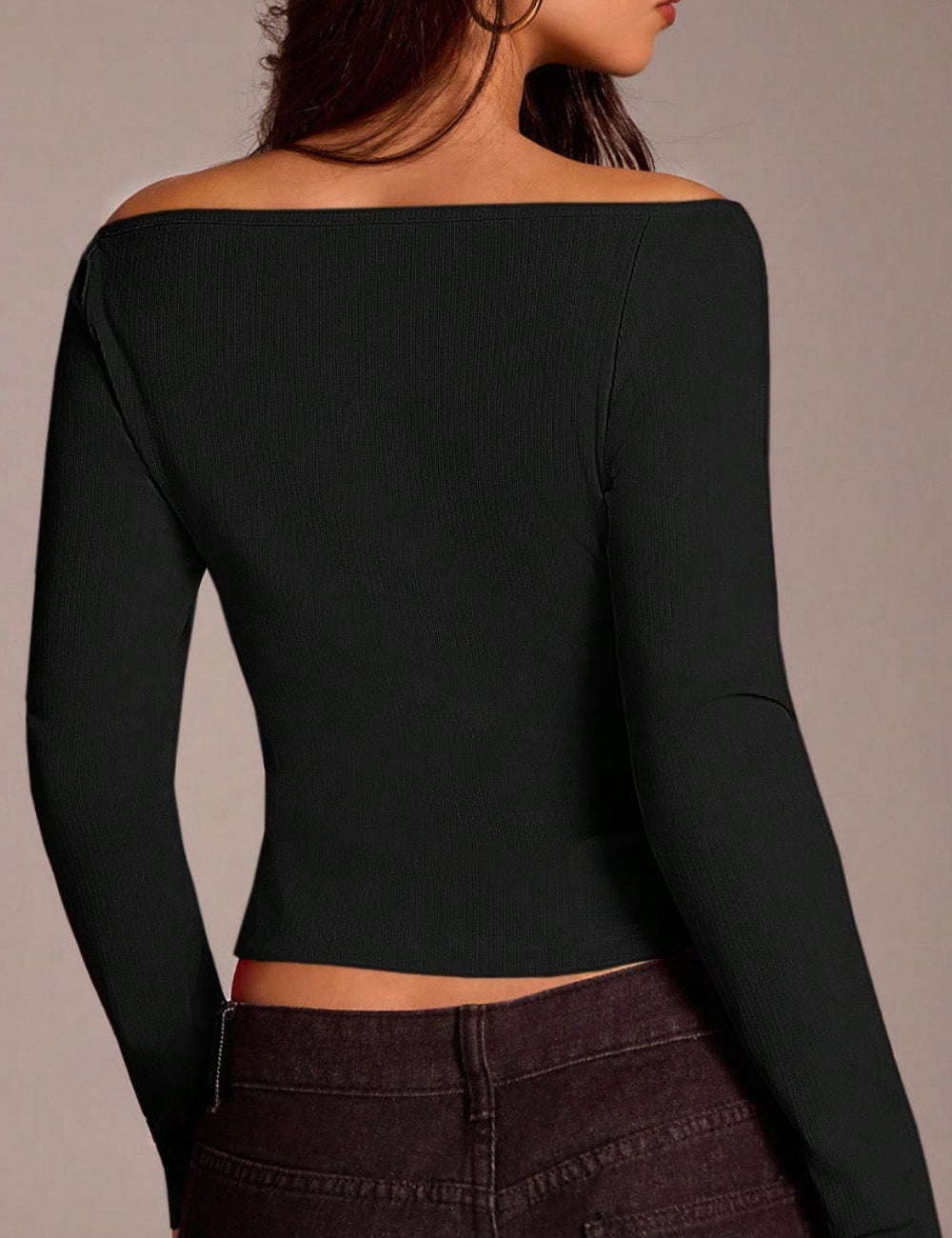 Shein blúz, fekete