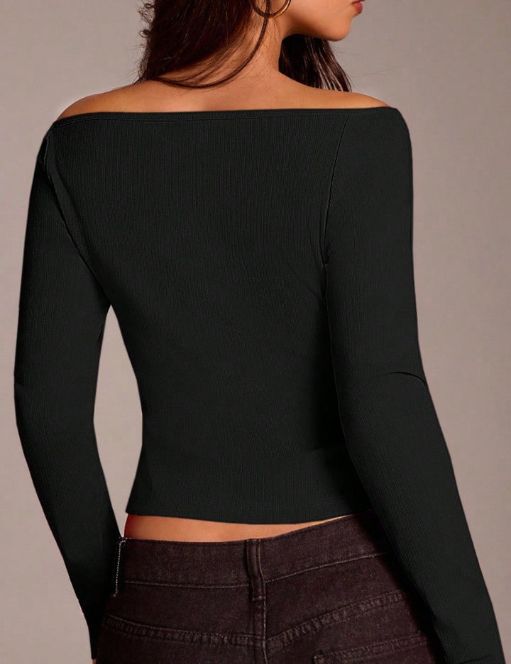 Shein blúz, fekete