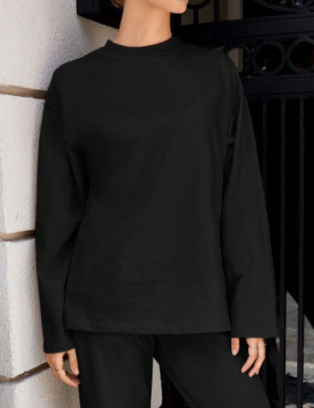 Shein blúz, fekete