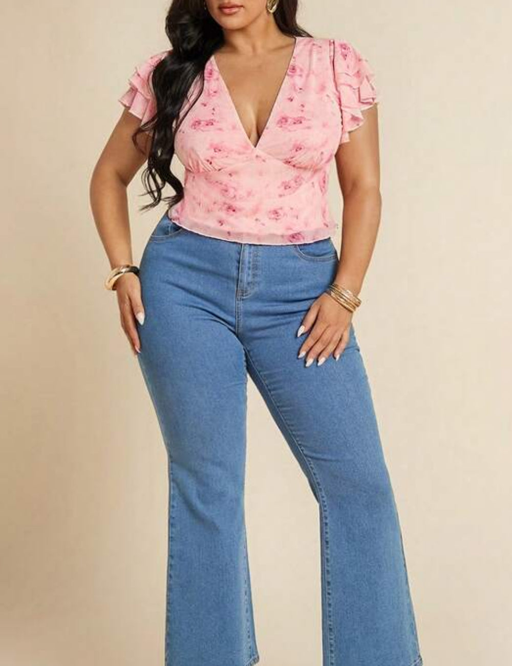 Tricou Shein, roz