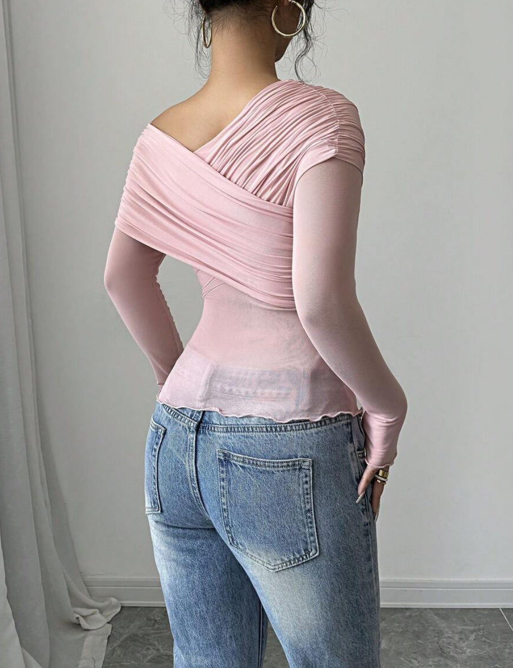 Shein blúz, rózsaszín