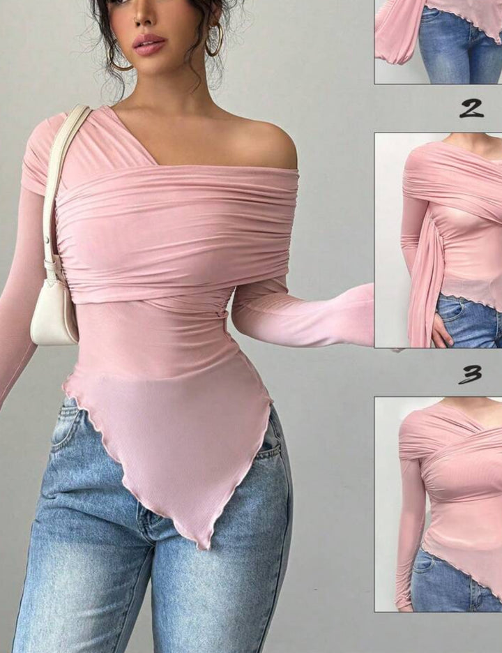 Shein blúz, rózsaszín