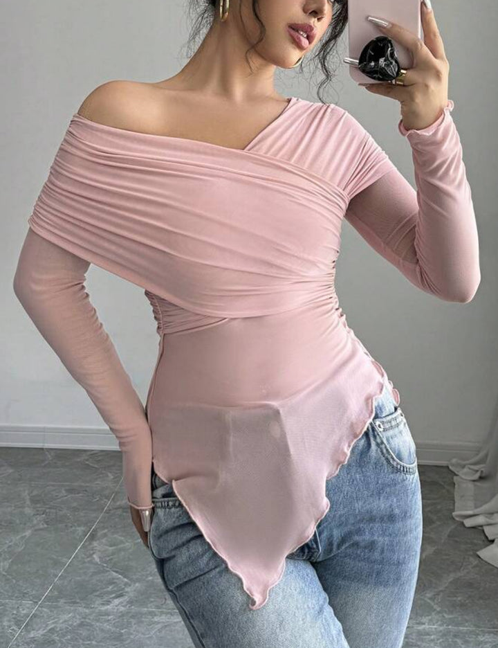 Shein blúz, rózsaszín