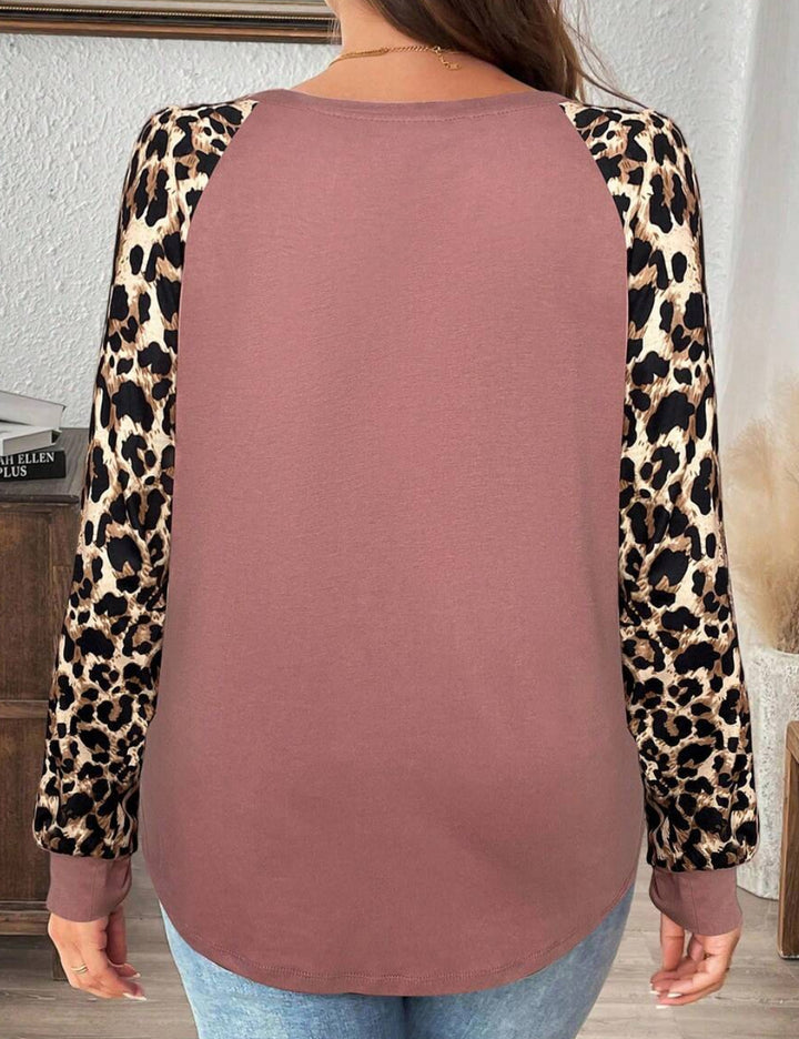 Shein Curve+ blúz, rózsaszín