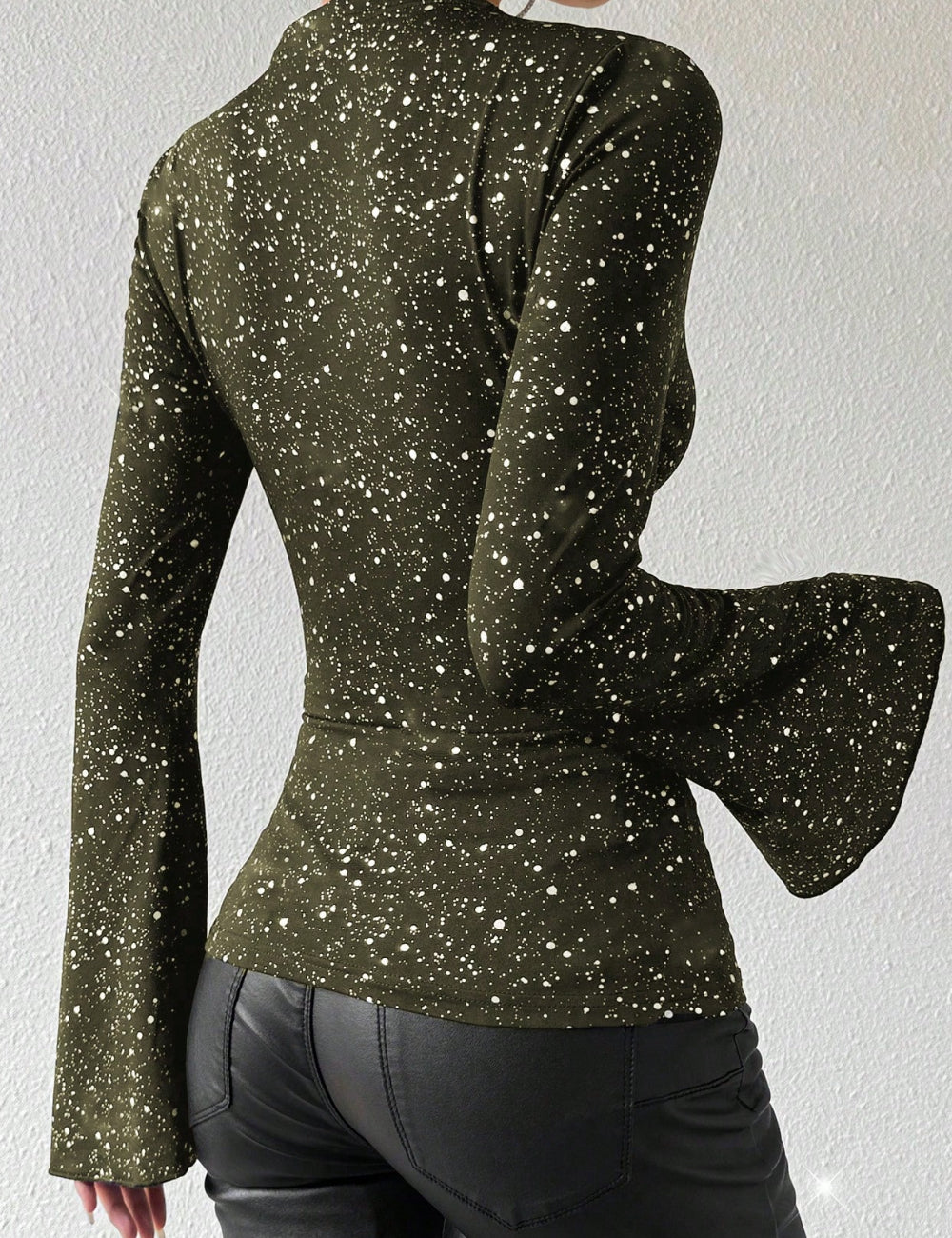 Shein blúz, zöld