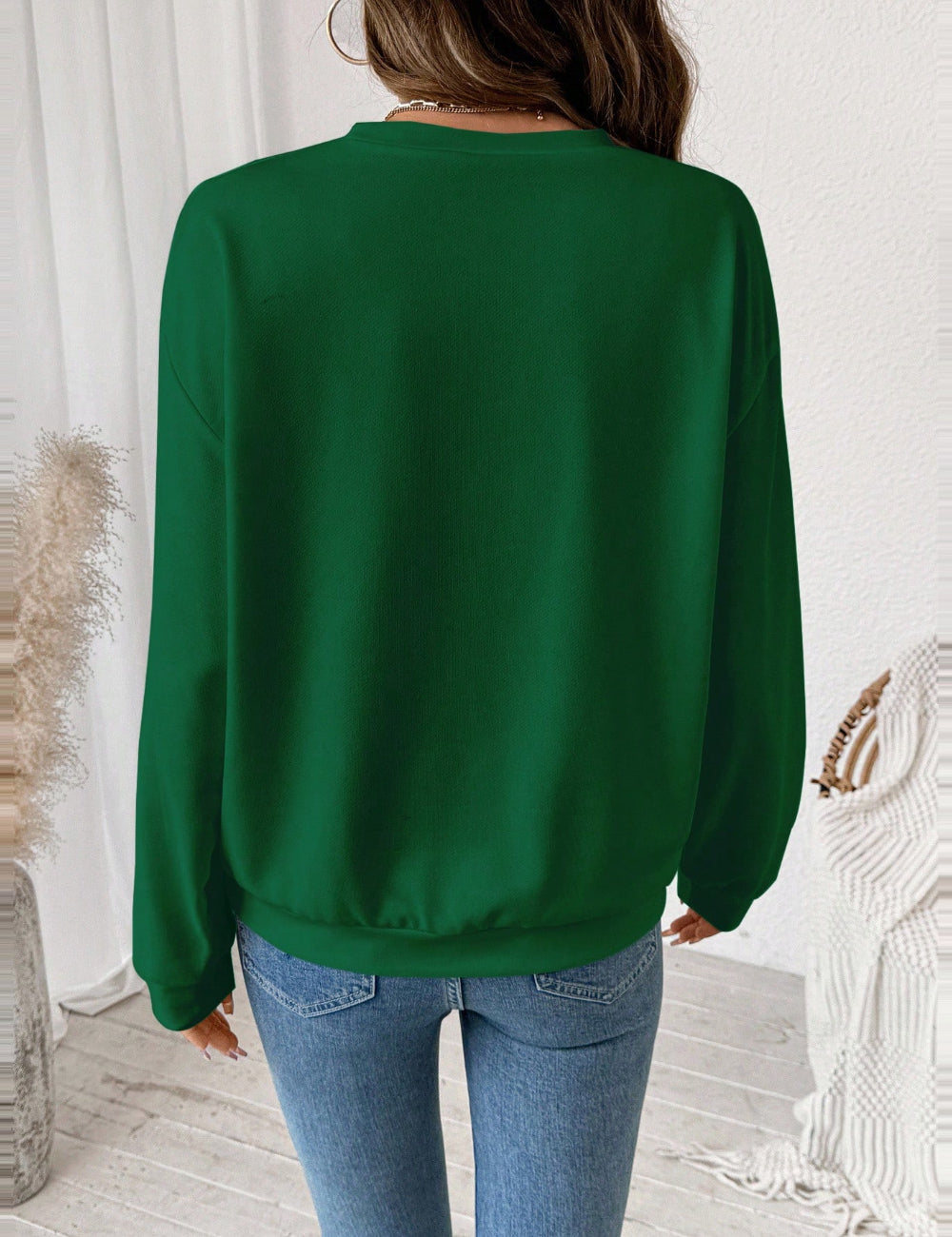 Shein blúz, zöld