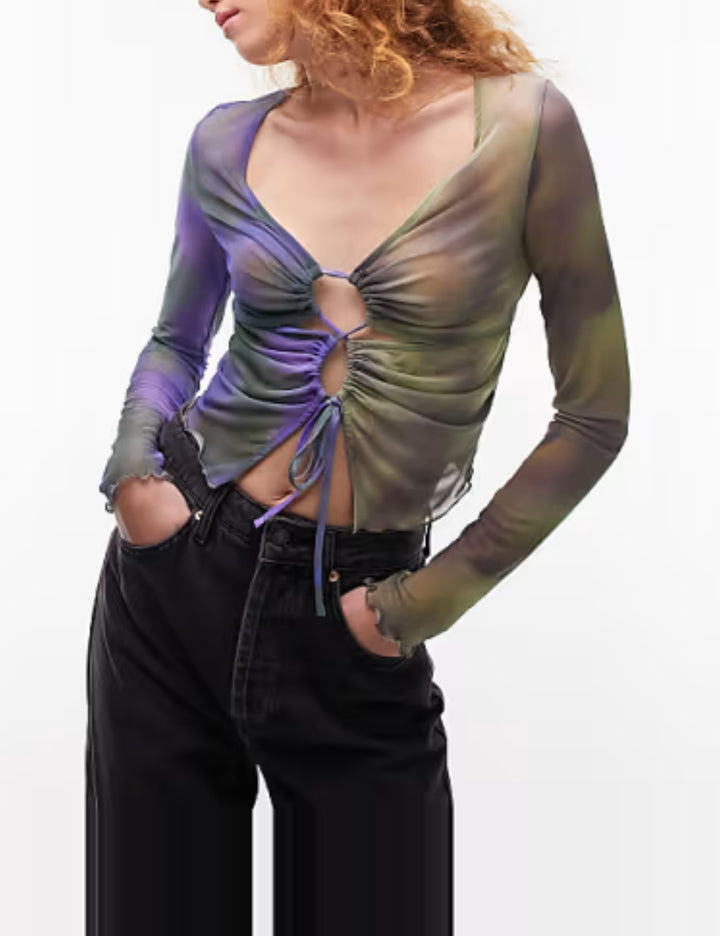 Bluza Topshop, mix culori