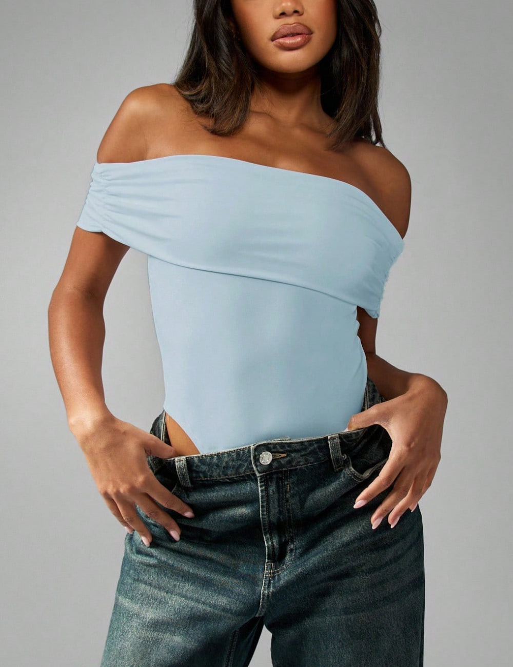 Shein Missguided testruha, kék