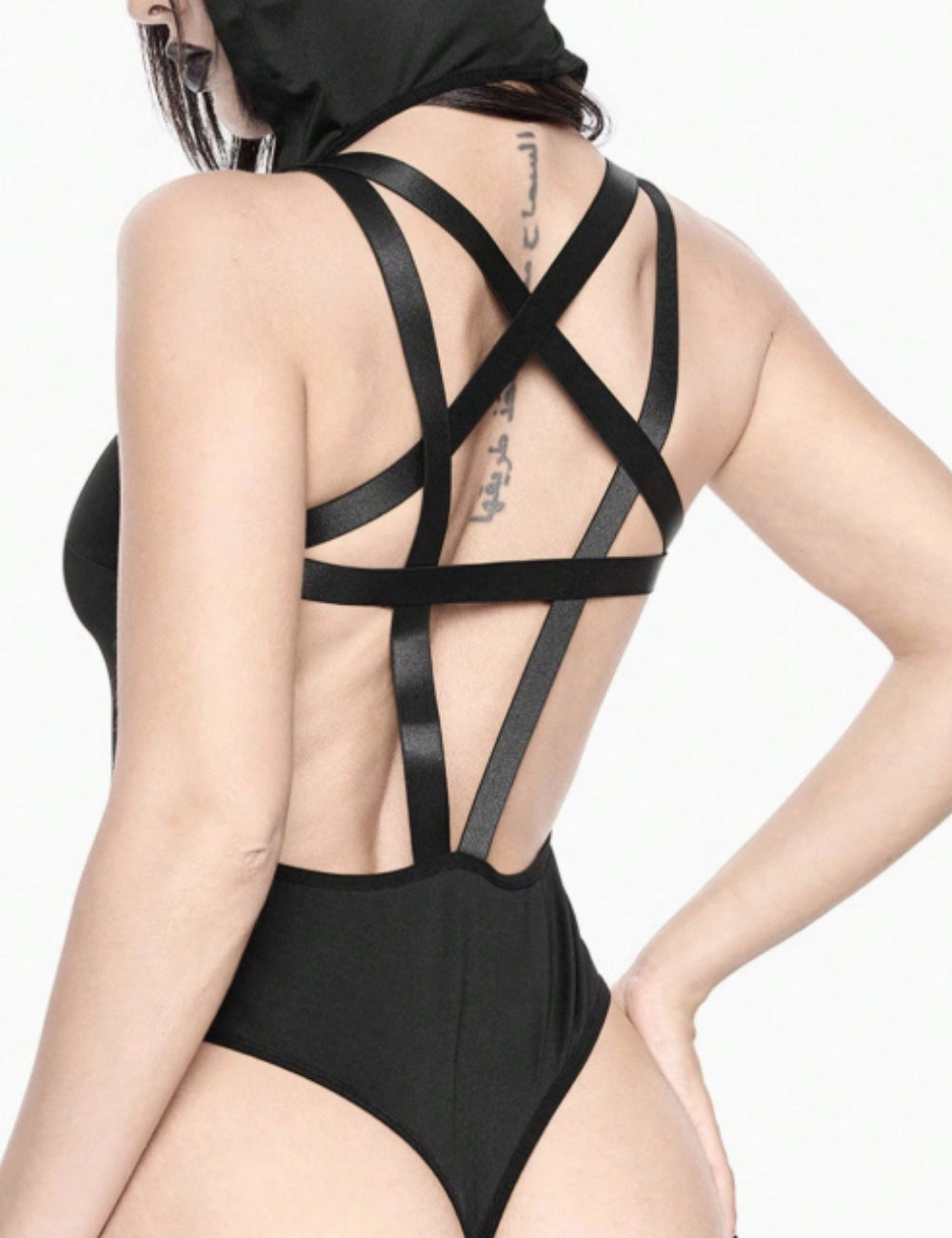 Body Shein Romwe, fekete