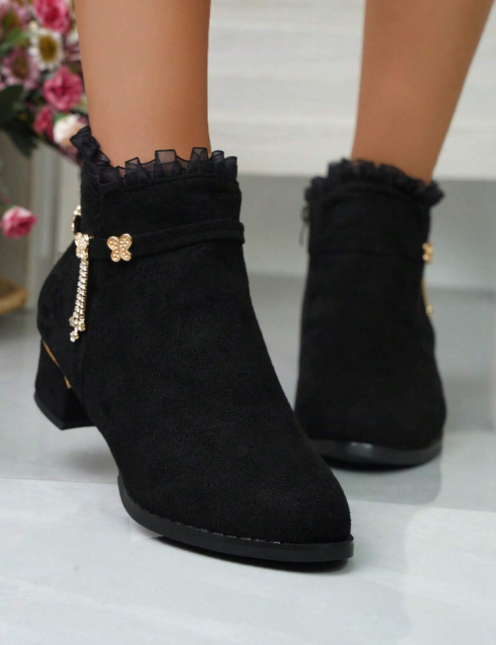 Botine Shein, negru