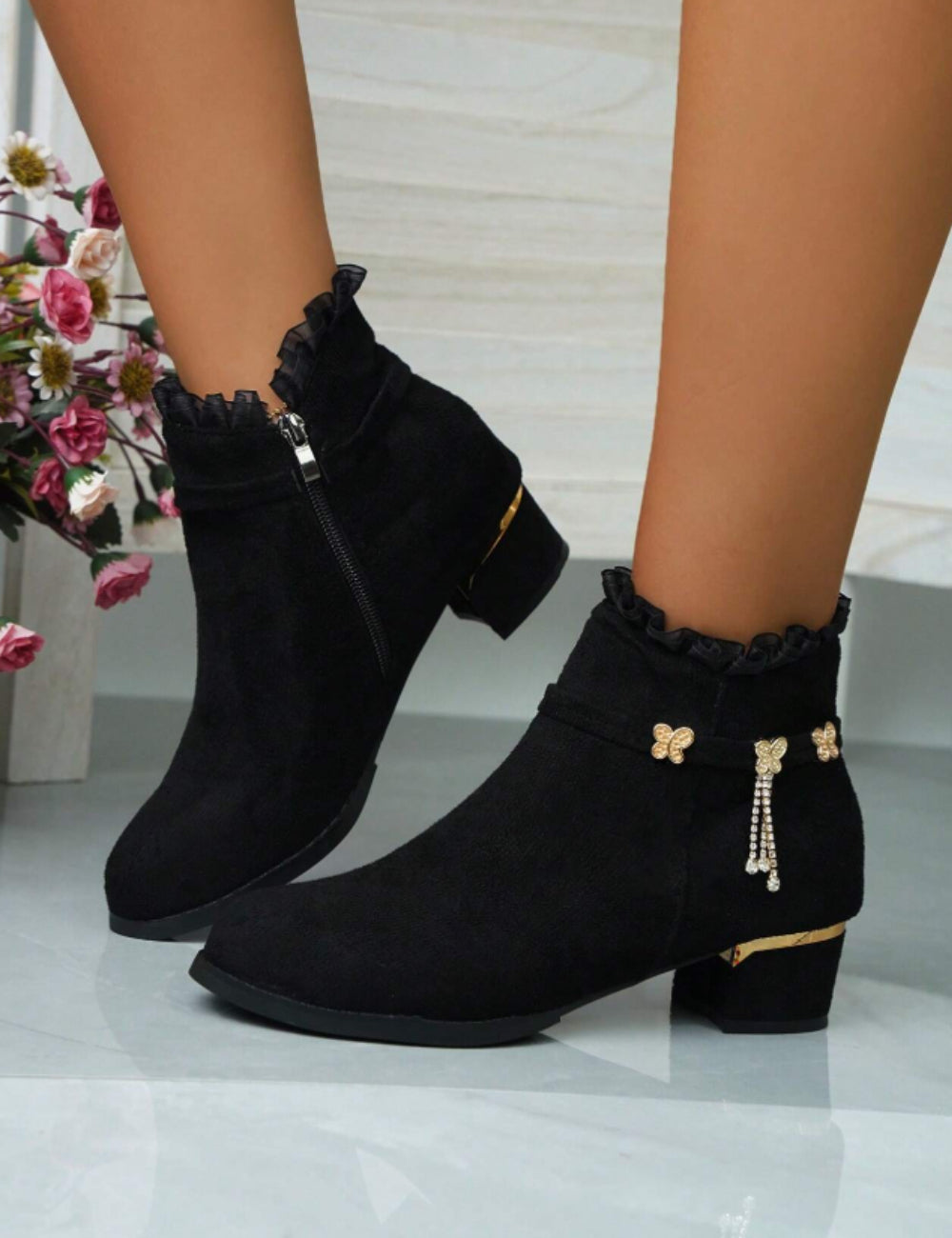 Botine Shein, negru
