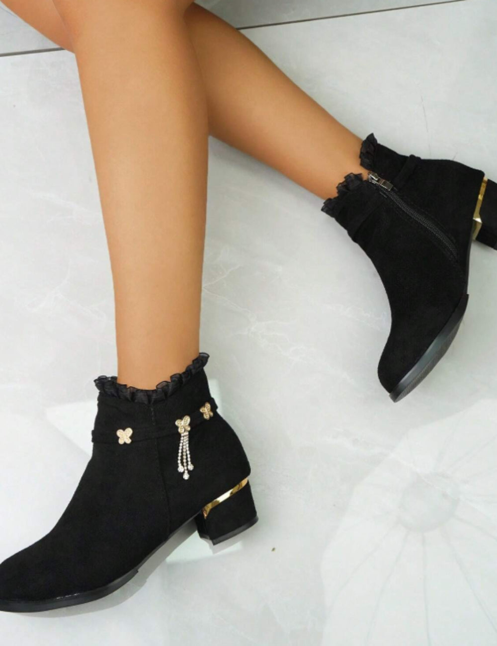 Botine Shein, negru