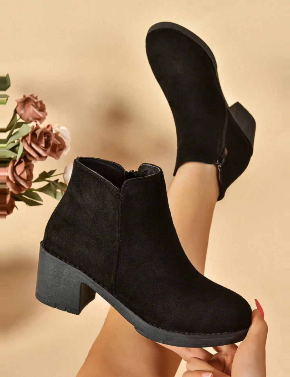 Botine Shein, negru