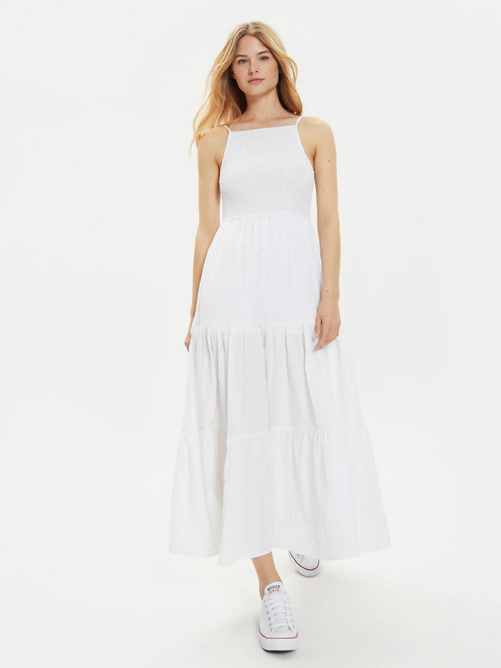 Rochie maxi BRAVE SOUL, alb