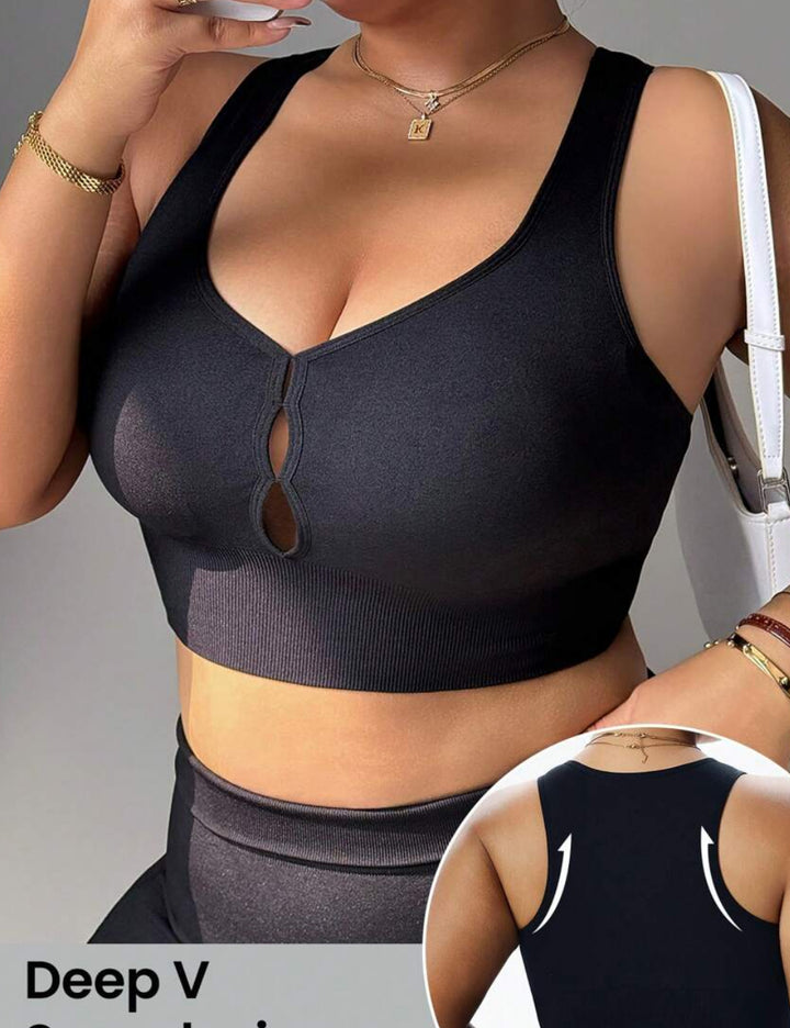 Shein Curve+ bustier, fekete