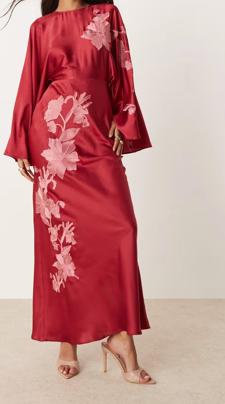 Rochie maxi ASOS, vișiniu