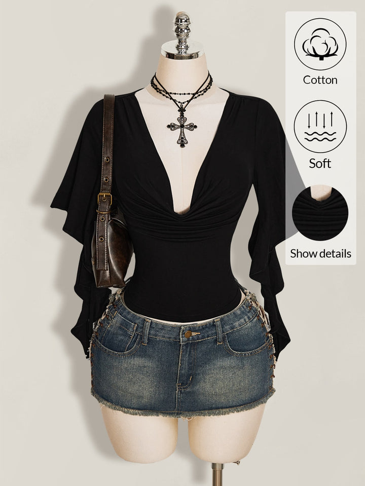 Top SHEIN, negru