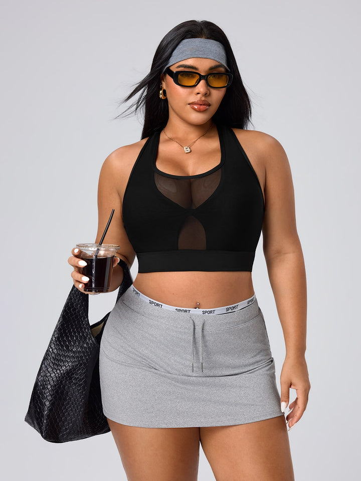 Sutien sport SHEIN, negru