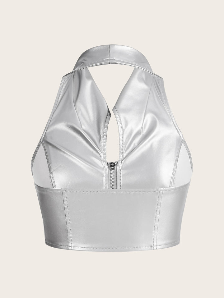 Top SHEIN, argintiu