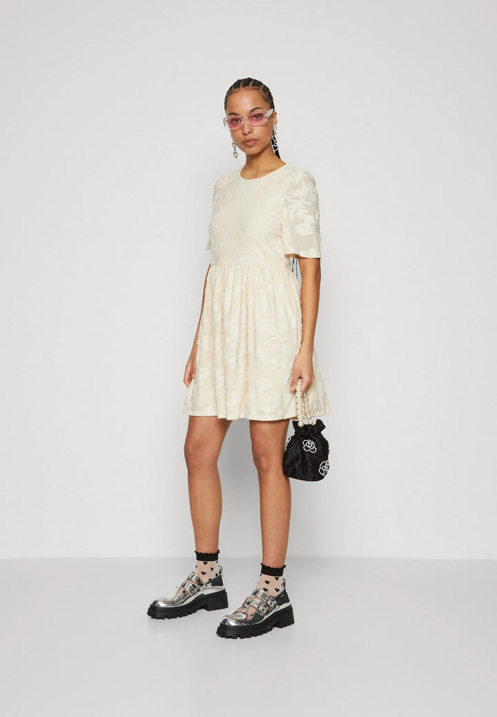 Rochie mini JDY, crem