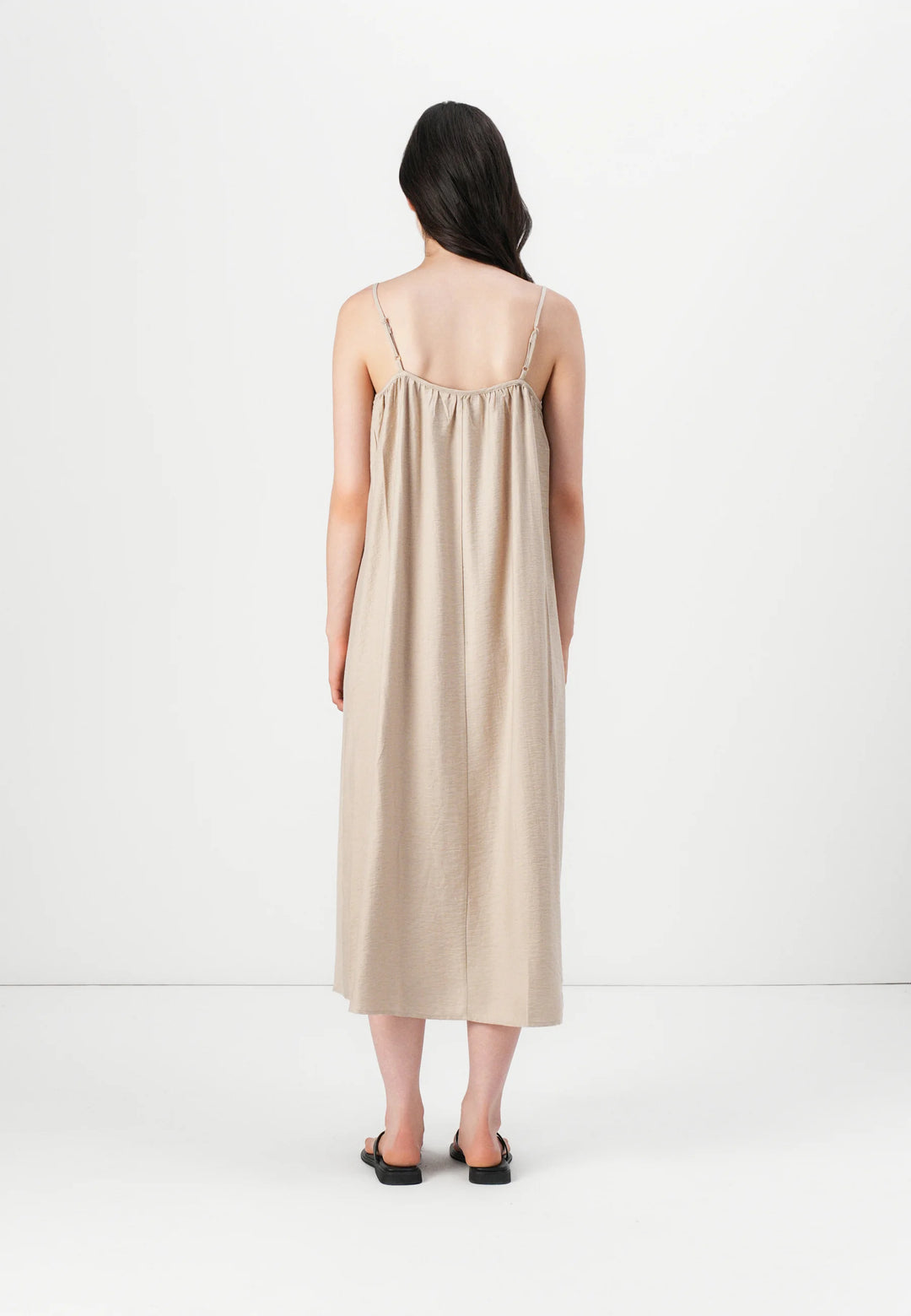 Rochie maxi ONLY, bej
